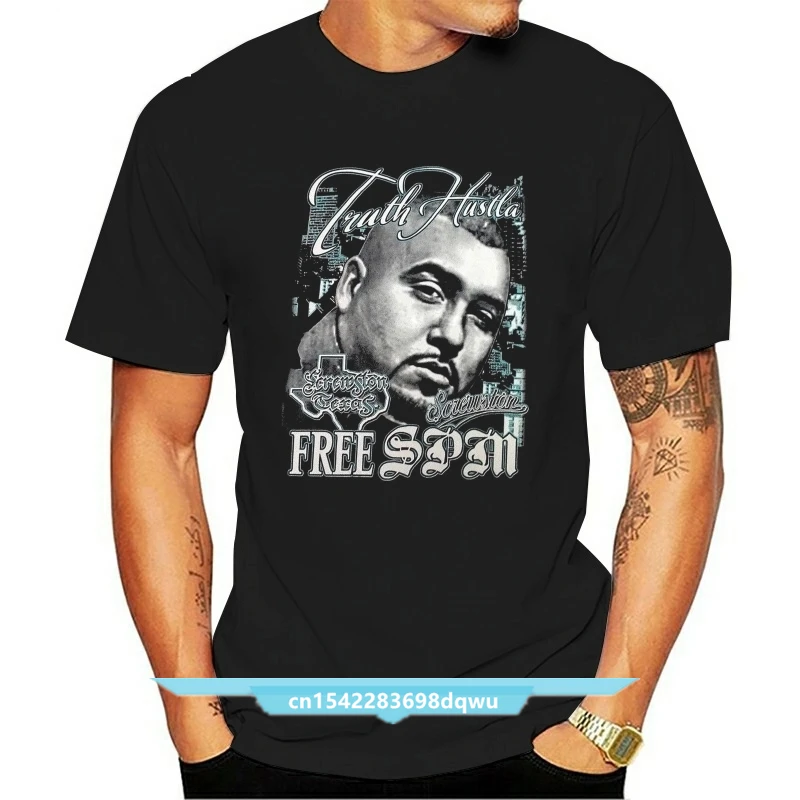 

Truth Hustla Free SPM Screwston Black Rap Shirt M XL 3XL SUC Piranha Records
