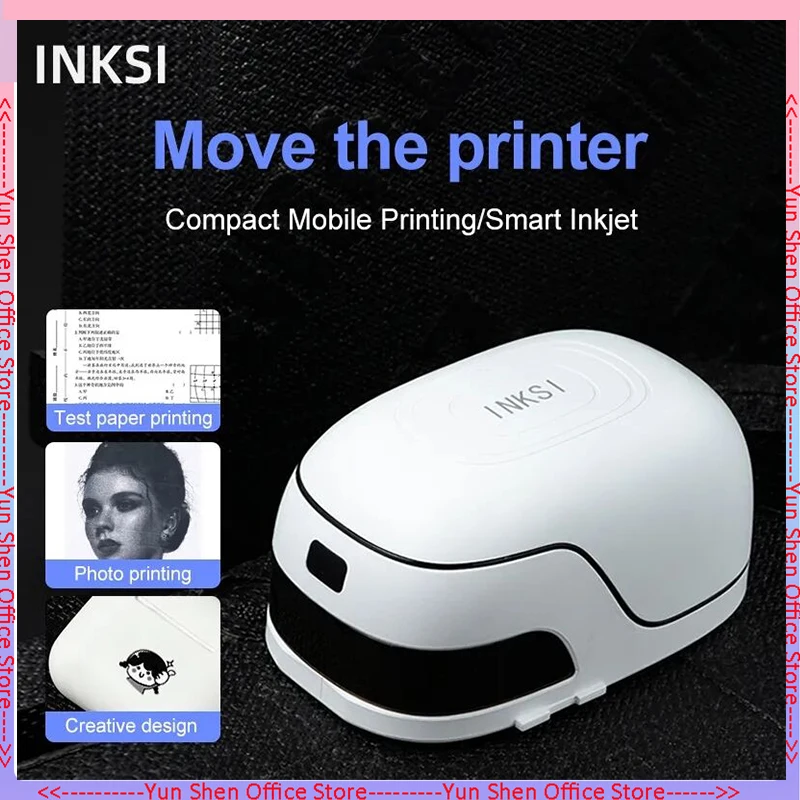 

Mini Portable Inkjet Label 26mm Printer Text Photo Logo Pattern Tattoo Diy Creative Printing Handheld Model Usb Interface