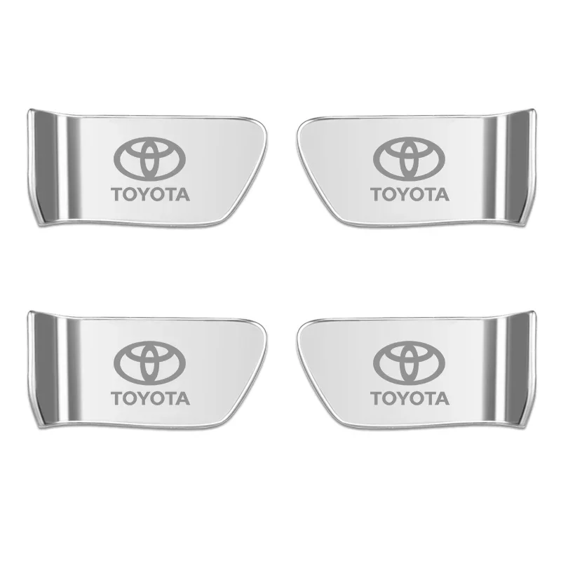 

4 шт., внутренняя дверная ручка автомобиля, орнамент, чехол, наклейка, металлический корпус для Toyota C-HR PRIUS Crown 86 Harrier Vellfire Alphard