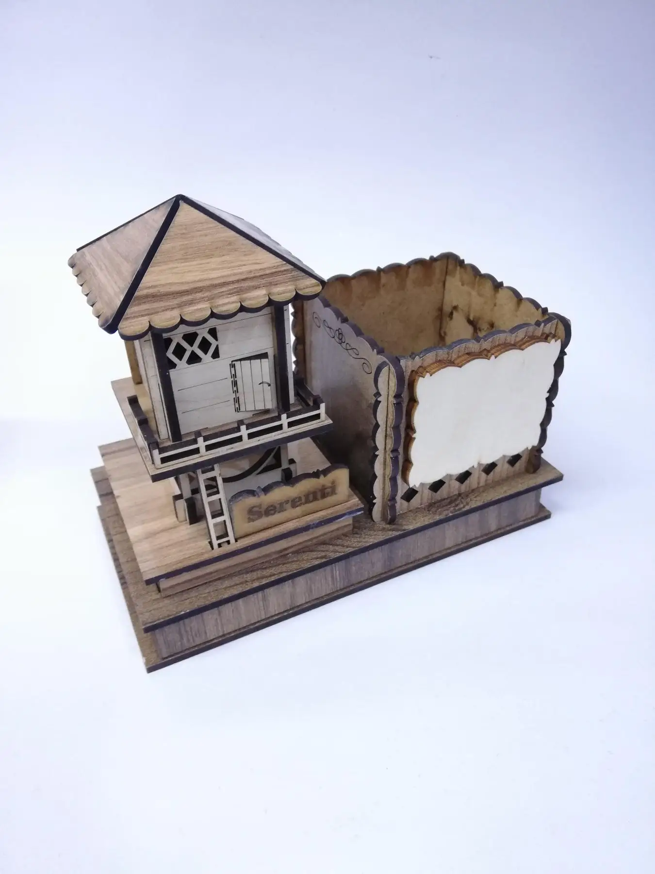 

Wood Serender Penholder Decorative Gift