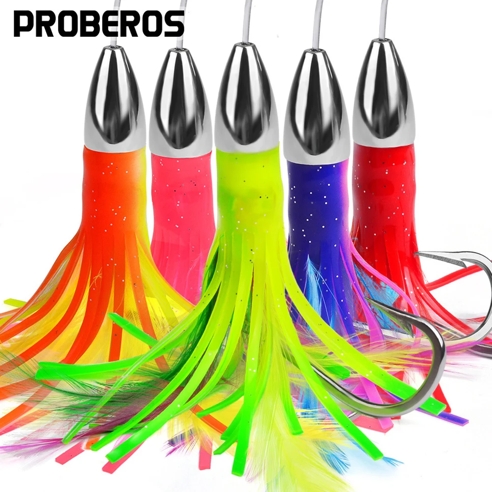 Big Game Fishing Offshore Lure Mahi 6/0 # Размер крючка Уловит с большими ушами Скумбрия Улов