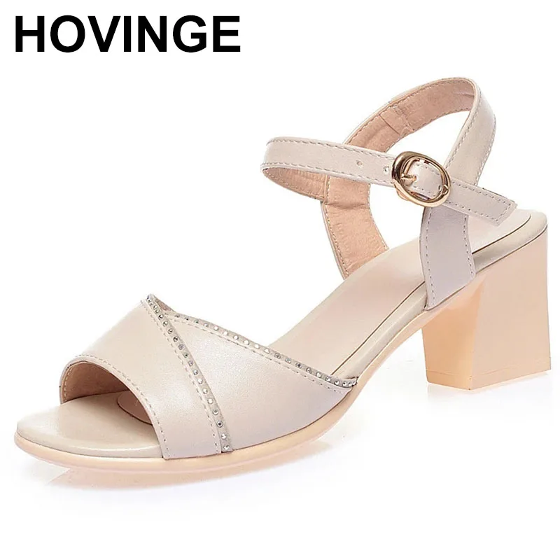 

Женские босоножки из натуральной кожи, на высоком каблуке