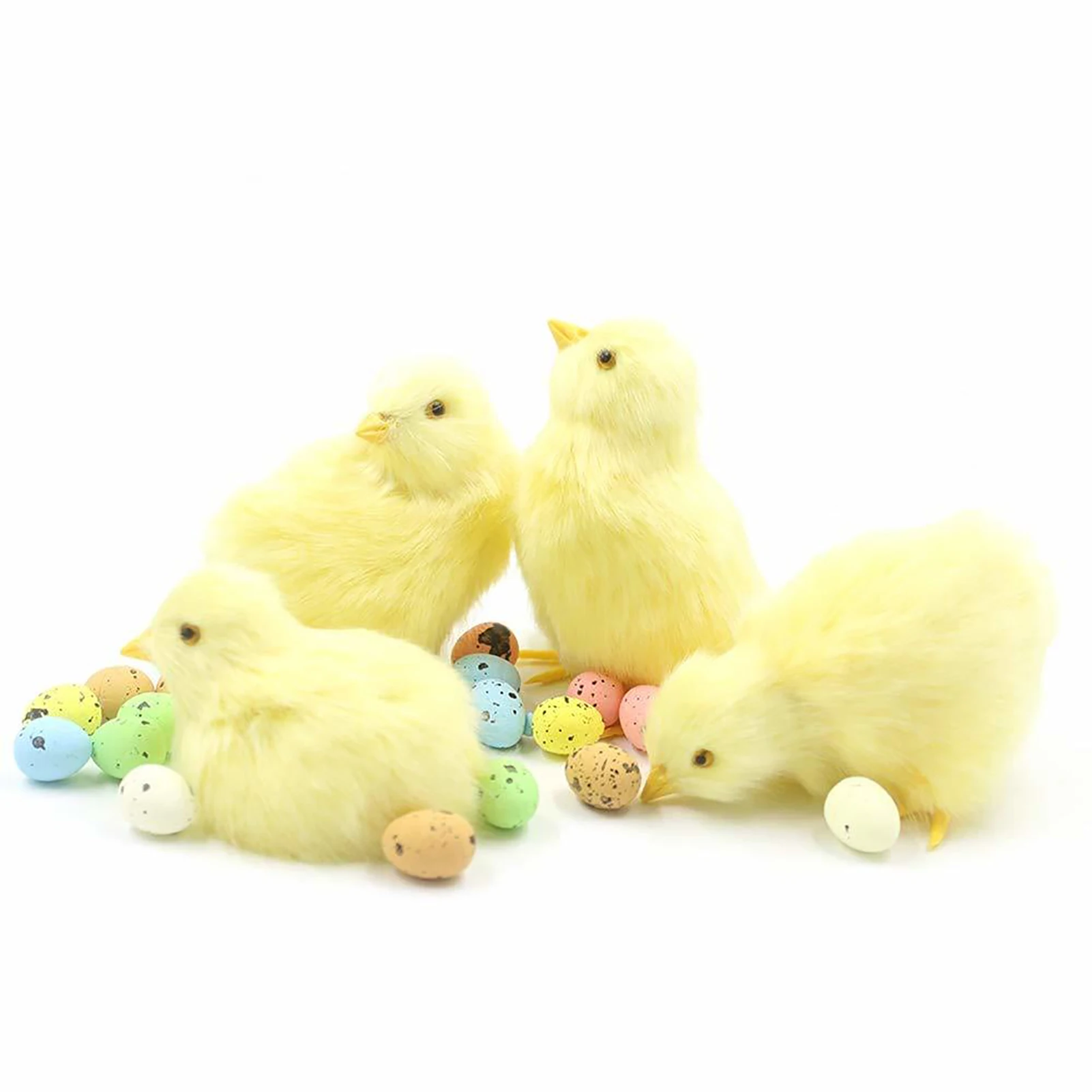 

Плюшевый Цыпленок, игрушка, Реалистичная желтая курица, пушистое животное, кукла, пасхальный подарок, детская игрушка, Цыпленок, кукла, позн...