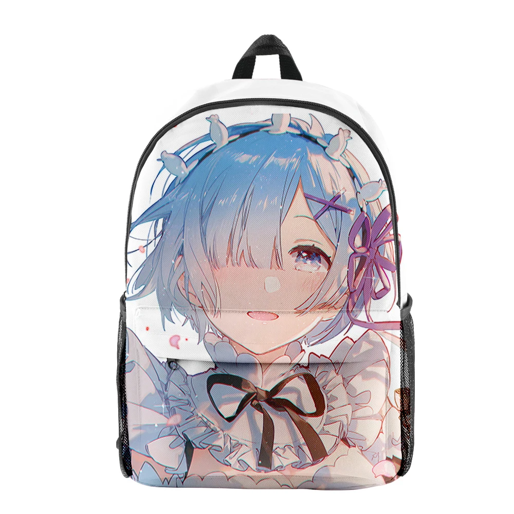 

Hip Hop Creative HOLOLIVE Ram 3D Print Student School Bags Boys Girls Travel Bags Oxford Waterproof Notebook Shoulder Backpacks