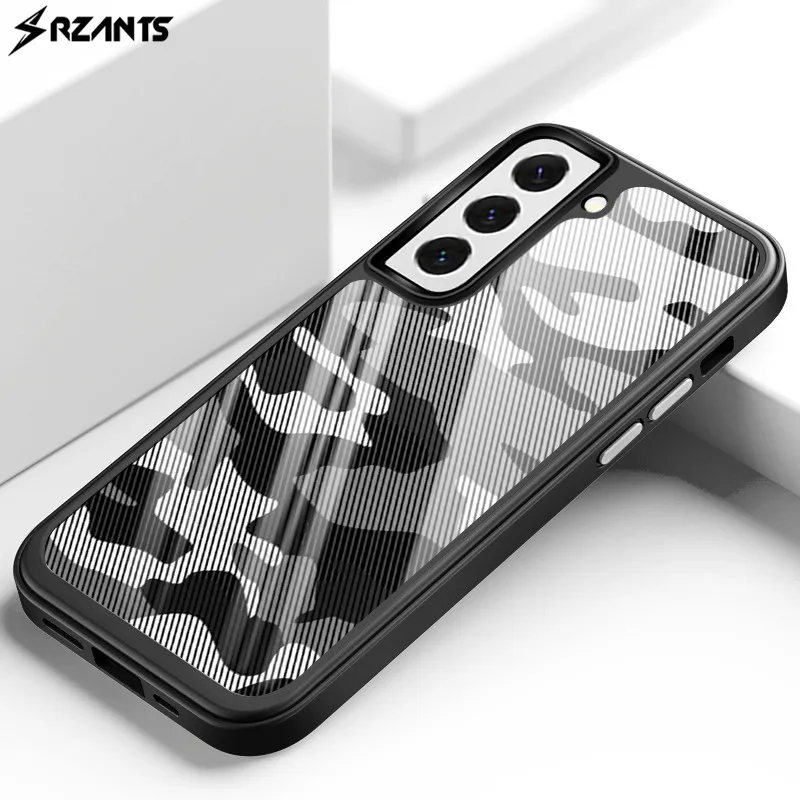 

Rzants Funda Case for Samsung Galaxy S22 Camouflage Cover Military Design Shockproof Back Casing