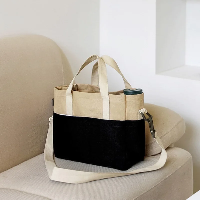 

One-shoulder handbag women's new casual temperament simple cotton daily bag large-capacity one-shoulder bag shoulder bag