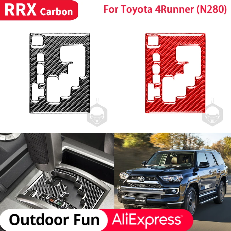

Car Carbon Fiber Sticker Gear Panel Gear Shift Frame Decoration Cover Trim for Toyota 4Runner N280 2010 2011 2012-2018 2019 2020