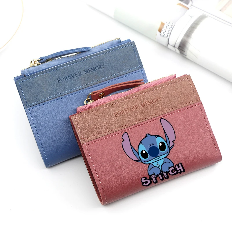 Женский кошелек Disney Stitch Kawaii для монет с принтом Лило и Стич модные женские сумки