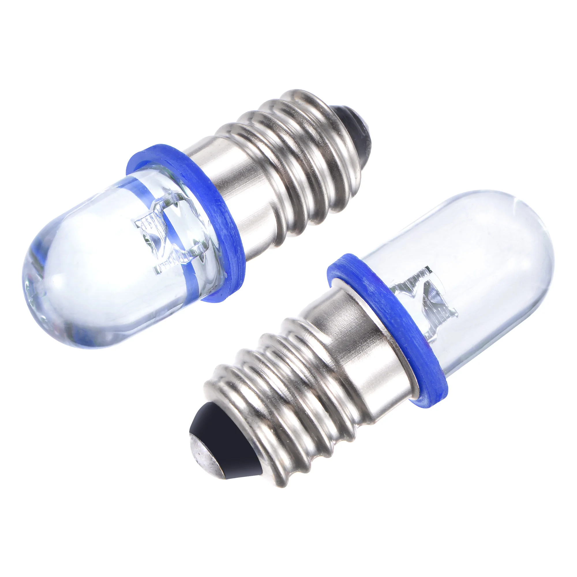 

Uxcell E10 Screw Base LED Bulb DC 3V 0.25W Round Top Mini Spot Light with Storage Box, Blue Pack of 10