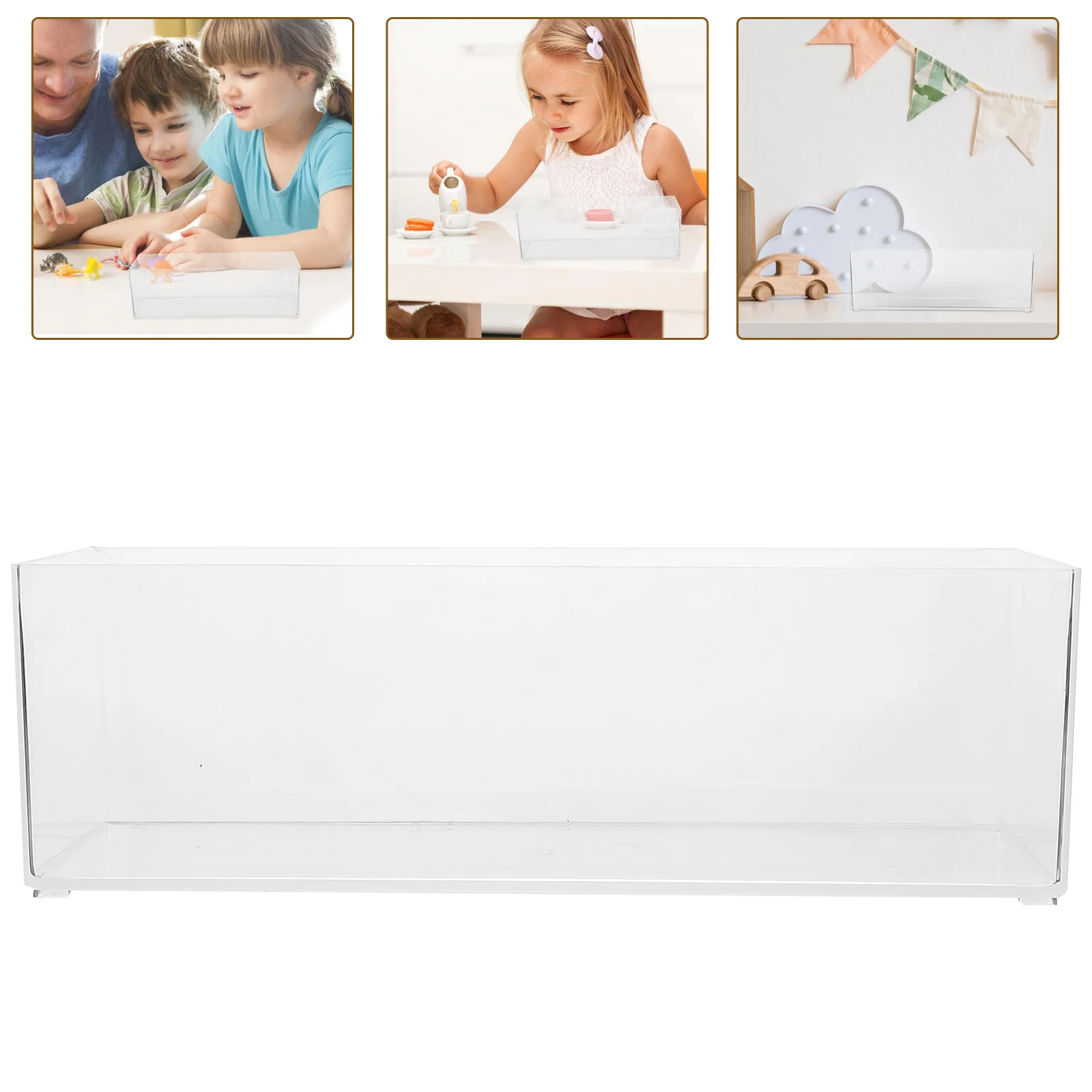 

Model Display Box Figures Organizer Case Figurine Holder Handicrafts Container Storage Toy Car Clear Cars