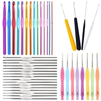 rorgeto lace crochet hook set aluminum knitting needles yarn hook needles for sweaters scarves weaving sewing craft tool