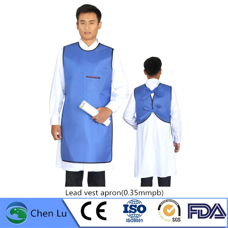 Подлинный рентгеновский защитный длинный свинцовый фартук для