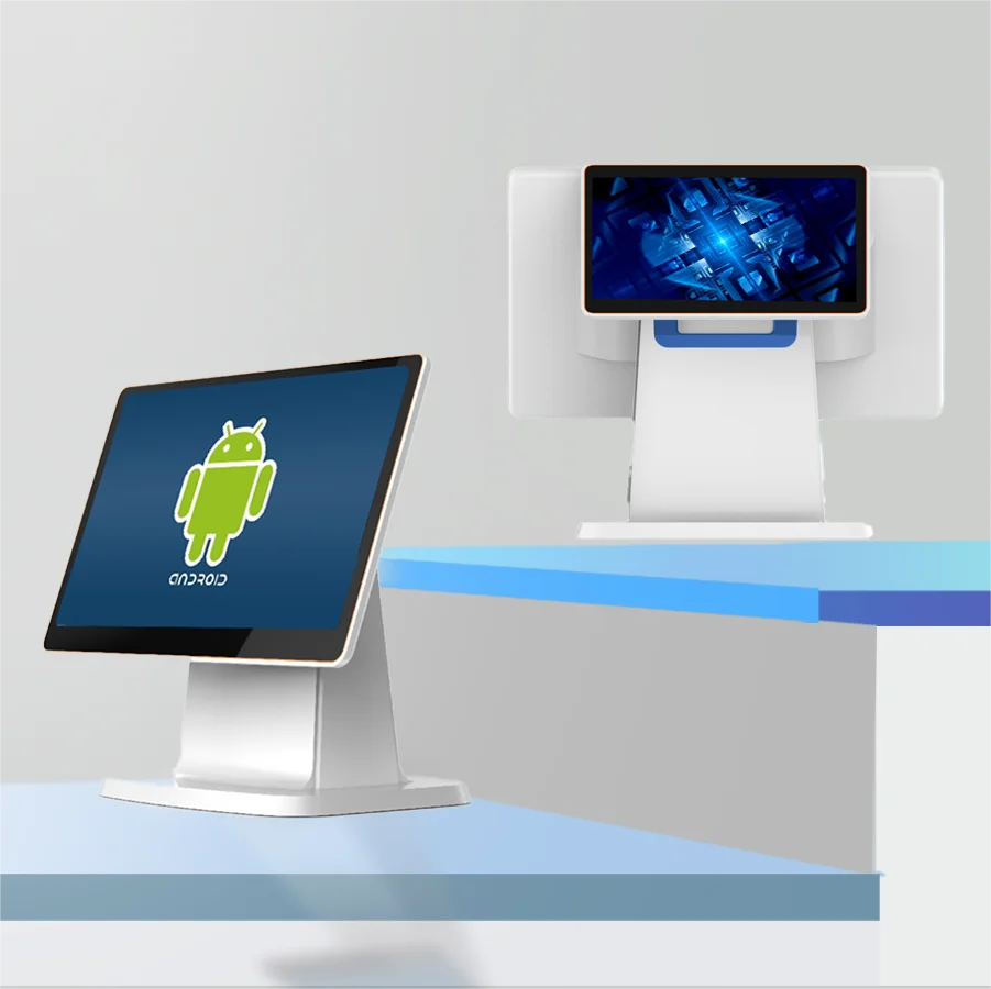

Android POS System JA216 with Touch Screen Dual Displays Cash Register 10.1 Inch 2nd Screen ECR with RK3568 Chip WIFI RJ45 RJ12