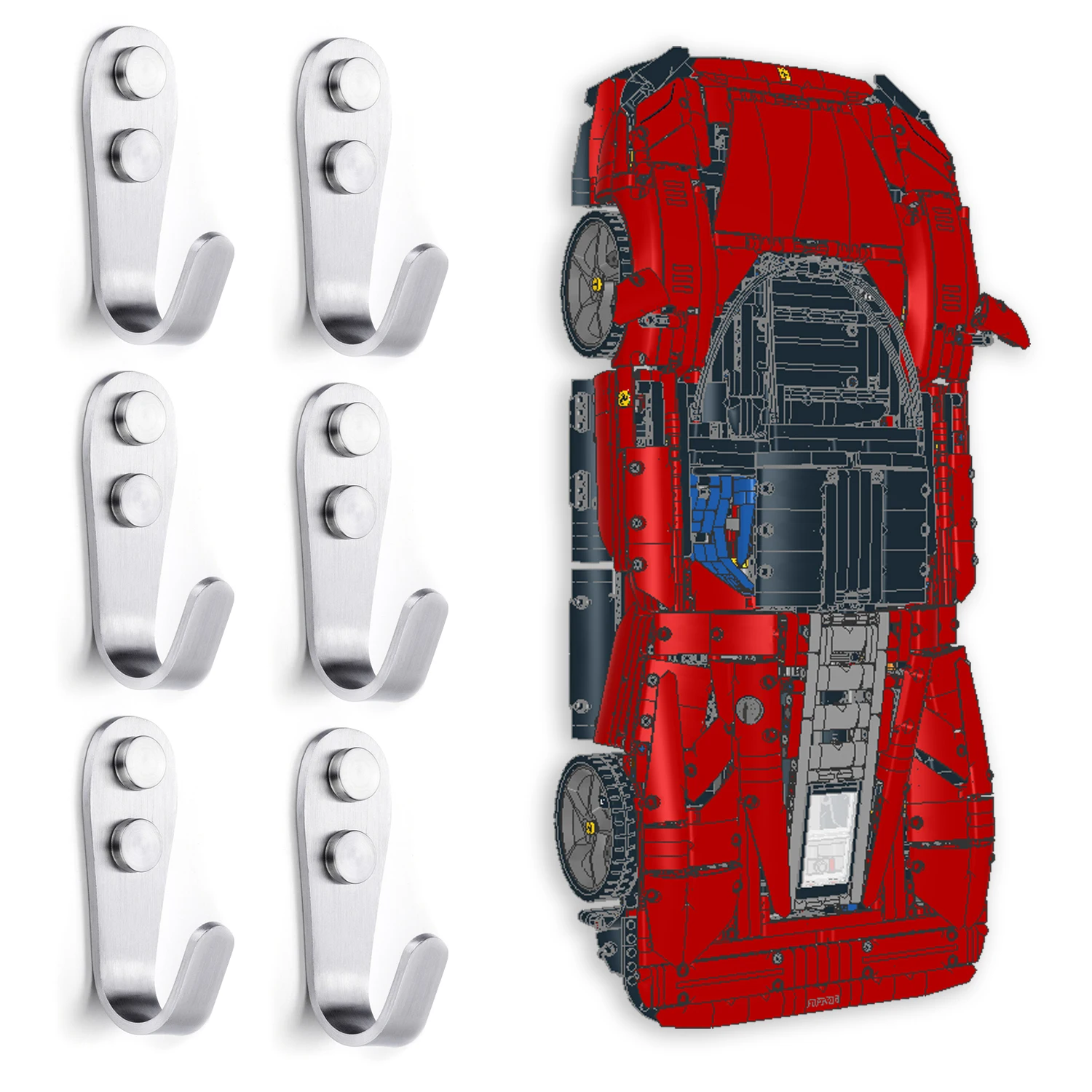 XGREPACK Товары Настенный крючок для Lego 42172 Mclaren P1 (42172 крючок)