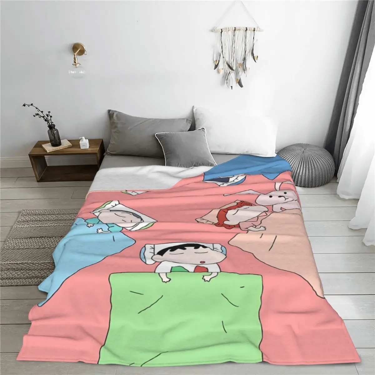 Мягкие одеяла Crayon-ShinS chanS плюшевое покрывало для путешествий с самолетом забавное