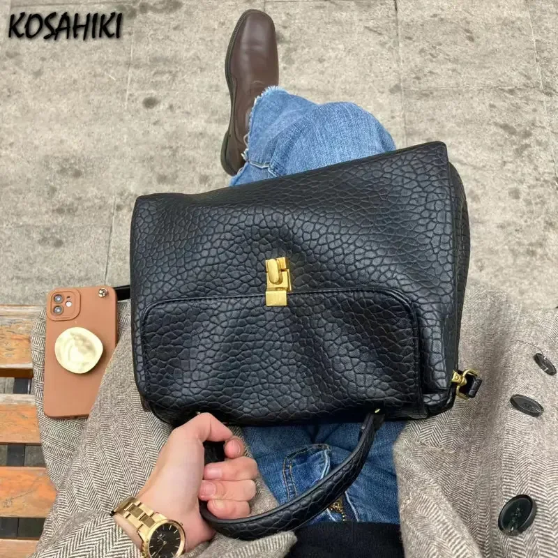 Модная индивидуальная однотонная сумка с верхней ручкой 2024 подходящая ко всему