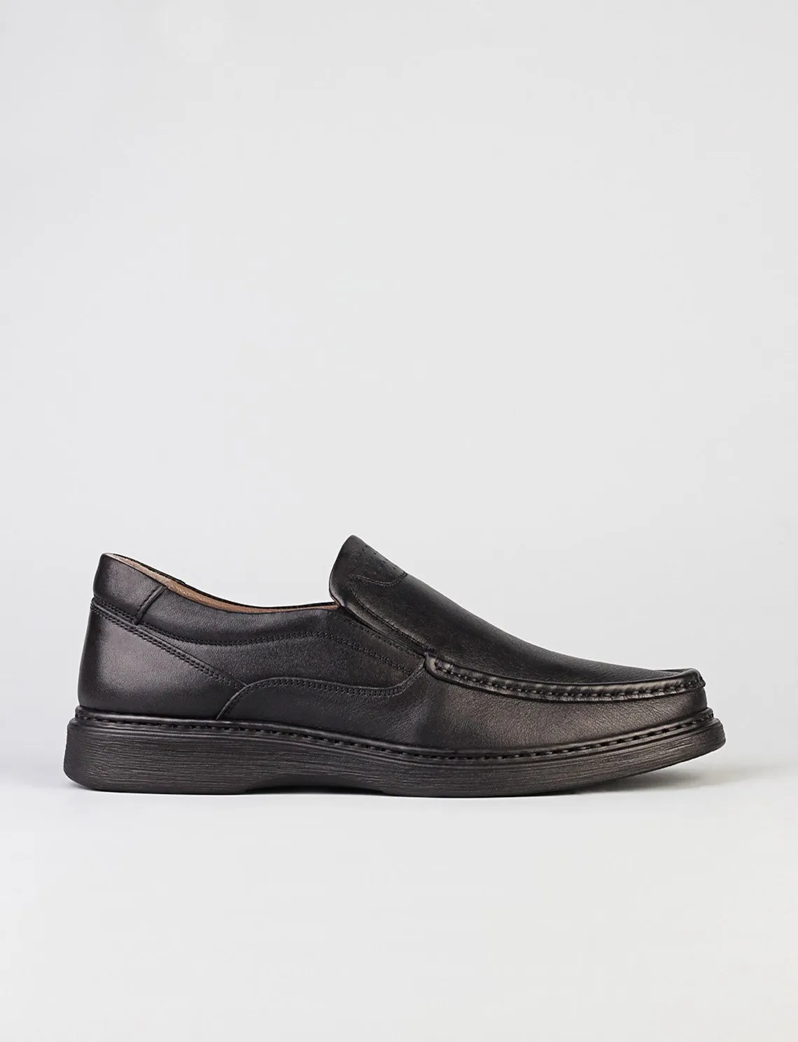 

Genuine Leather Black Men Casual Shoes