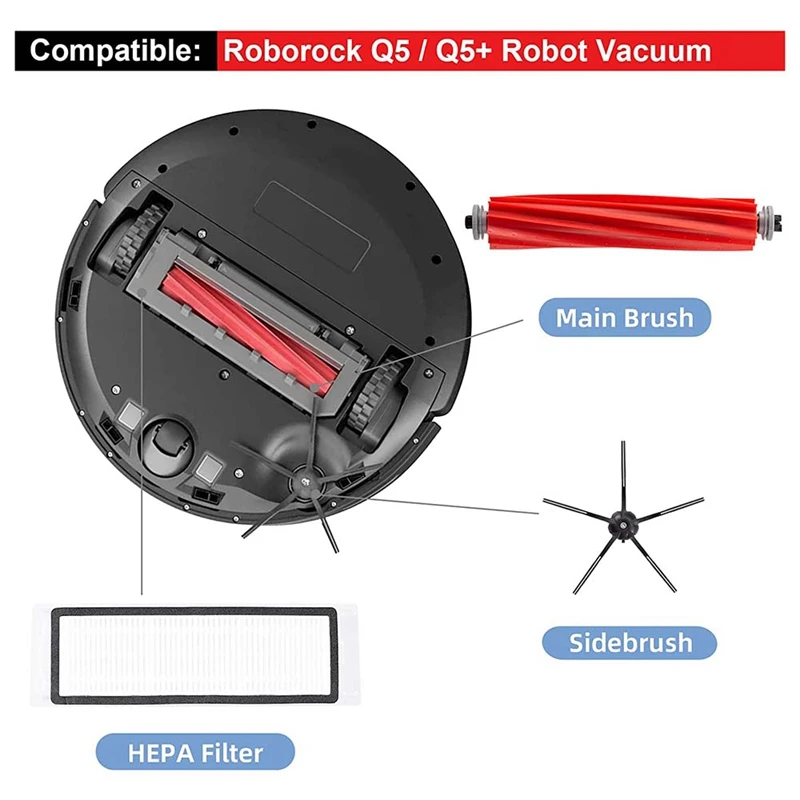 

12 шт., набор аксессуаров для пылесоса Xiaomi Roborock Q5/ Q5