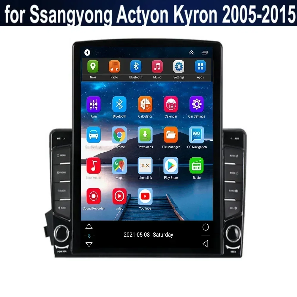 Android 13 для Tesla Style с вертикальным экраном автомобильное радио стерео