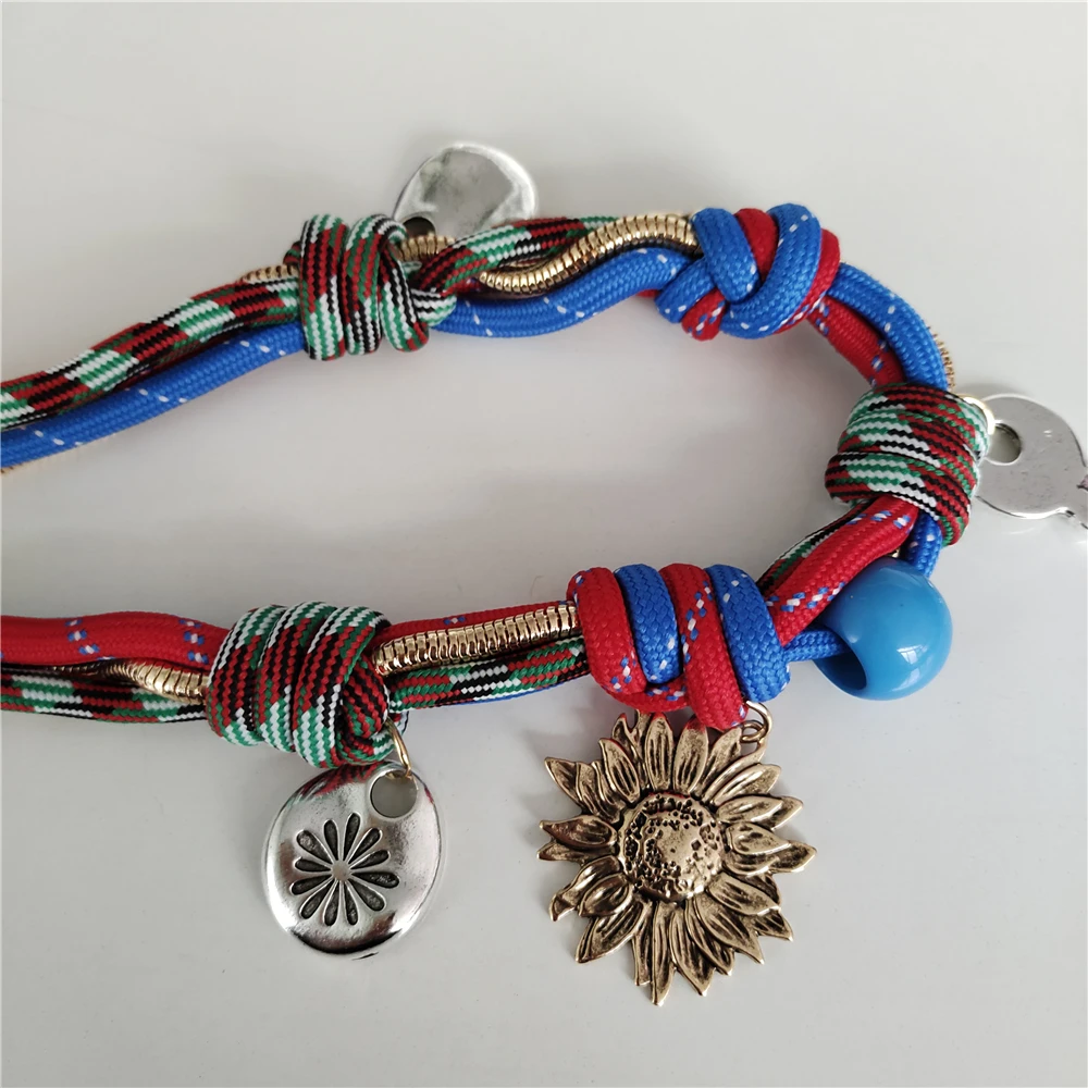 Индийское винтажное массивное ручное плетение из веревки с большим