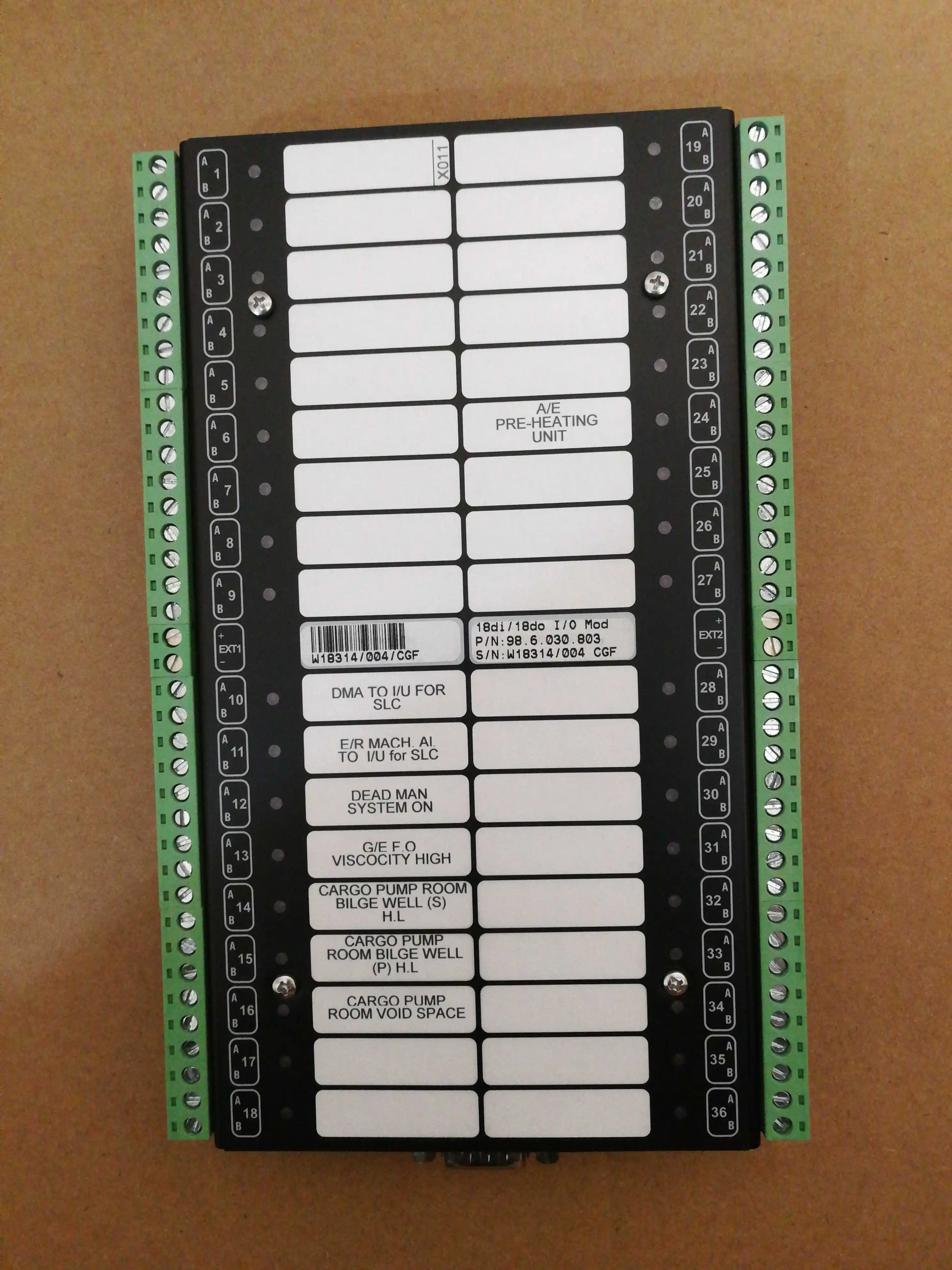 

Модуль ввода-вывода сигнализации 18di 98.6.030.803 для мониторинга Номера двигателя