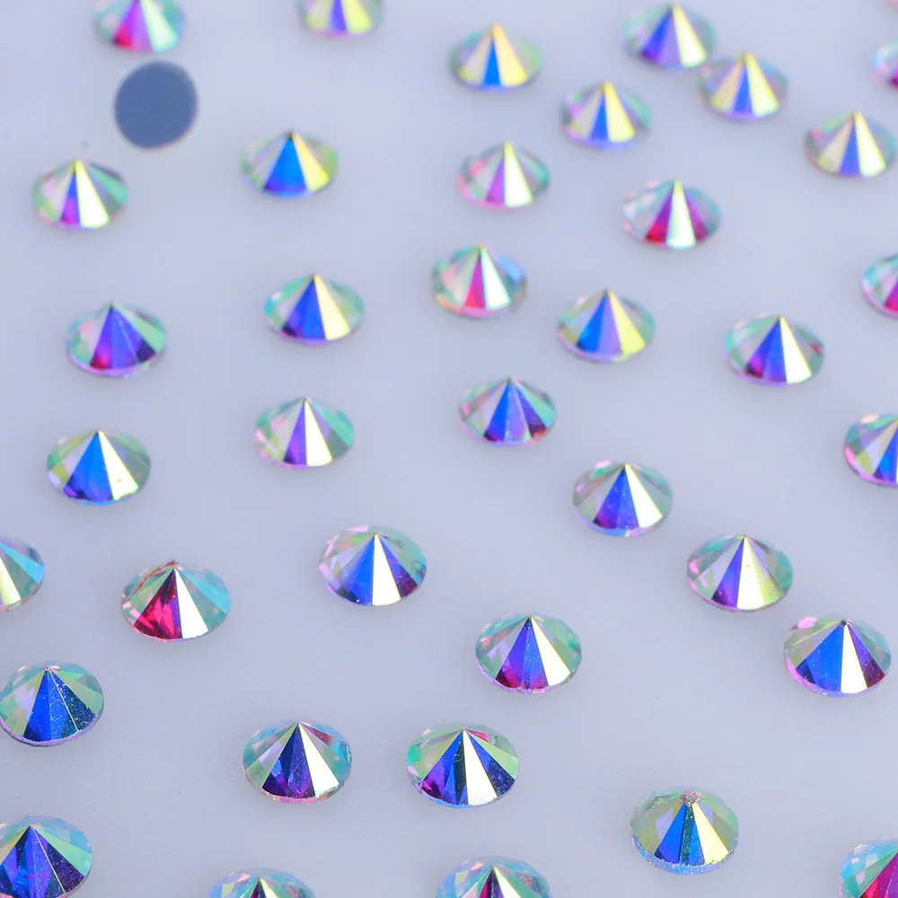 Фото HotFix Crystal Rhinestone AB с клеевым дном DMC Rhinestone Все размеры Шитье и ткань Одежда Обувь Украшение сумки №5