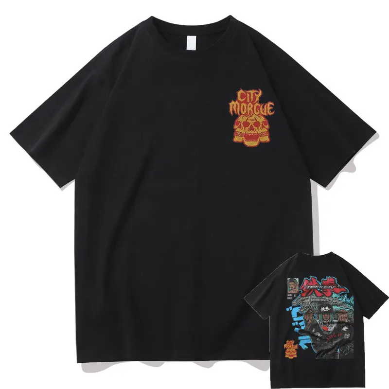 

Rapper ZillaKami SosMula City Morgue Graphic Print Tshirt Men Women Oversized Hip Hop Short Sleeve Tees Men's T-shirt Cotton Man