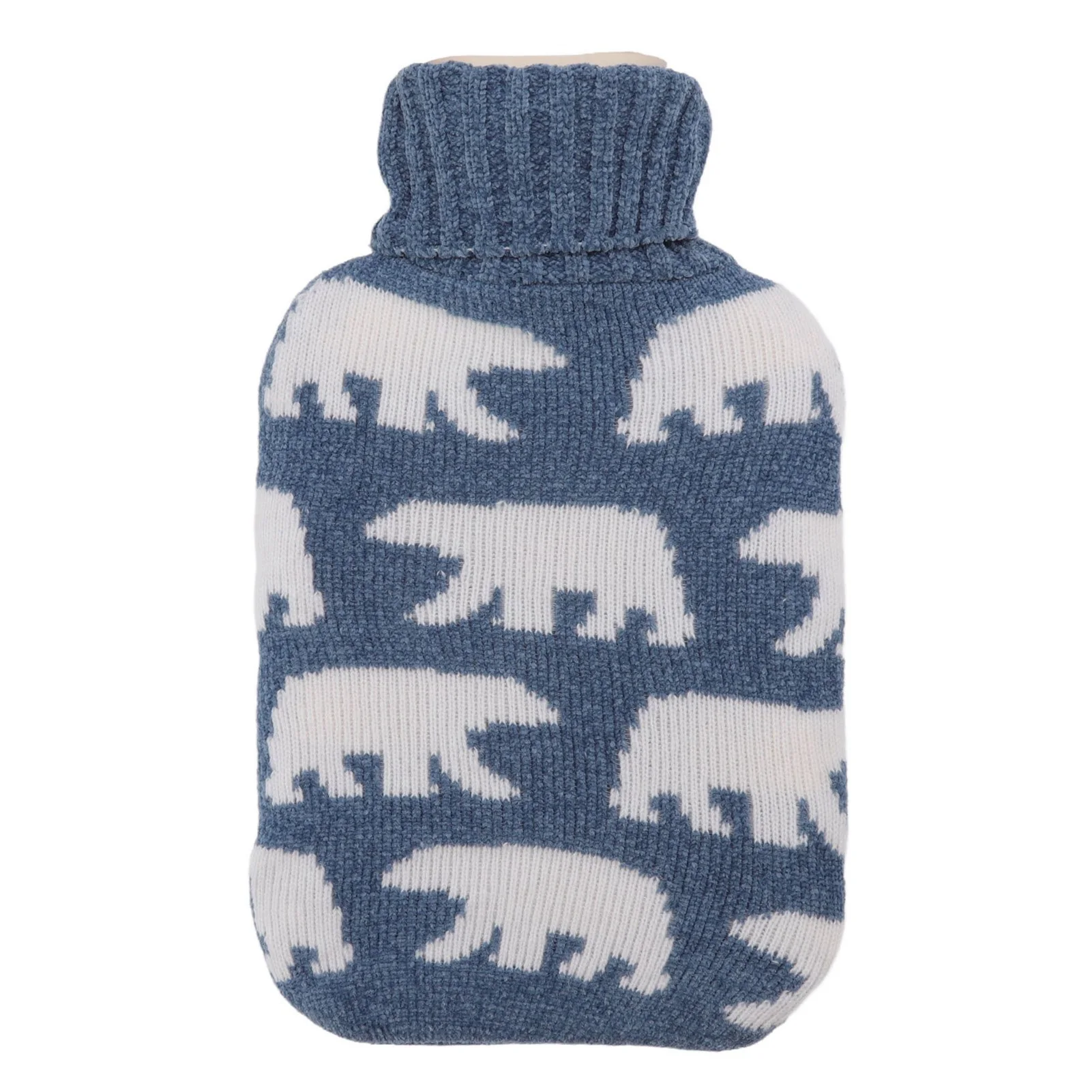 2000 мл бутылка горячей воды мешок с мягкой вязаным чехлом для шеи плечо теплый