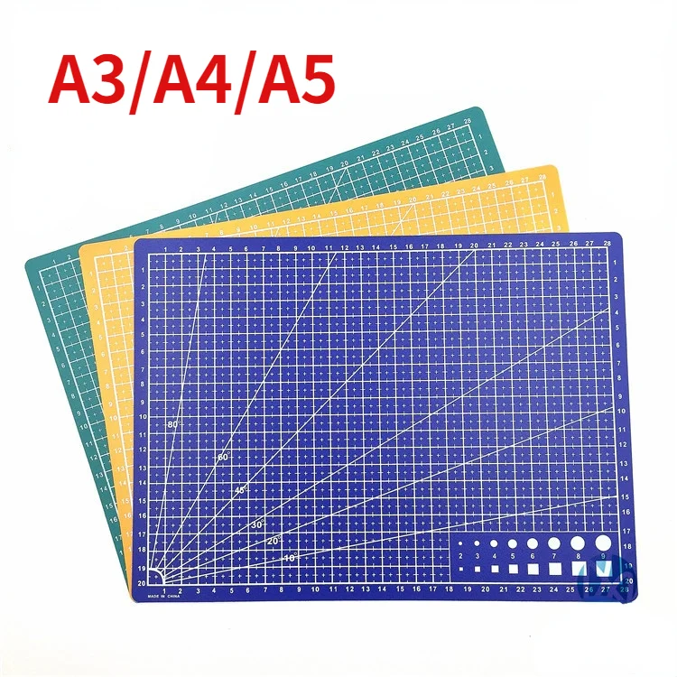 

A3 A4 5 PVC Cutting Mat Workbench Patchwork Cut Pad Sewing Manual DIY Knife Engraving Leather Cutting Board Single Side Underlay