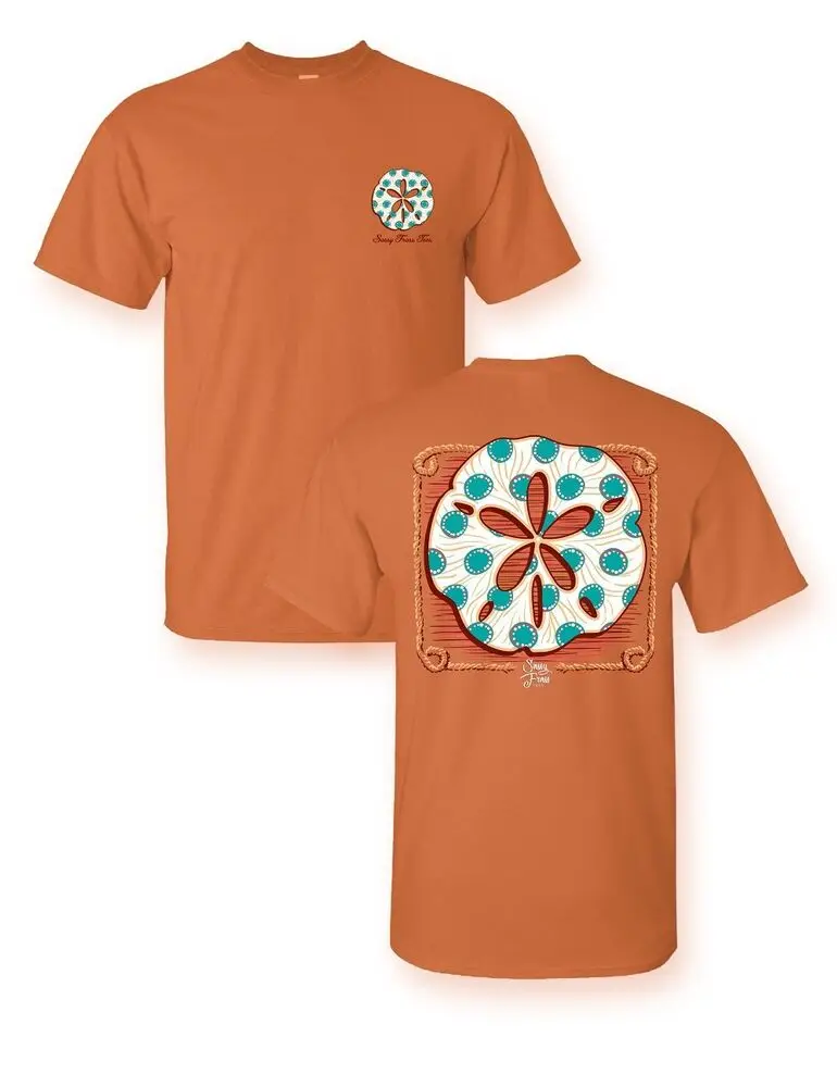 Sassy Frass песочный доллар пляжная яркая Футболка для девочки