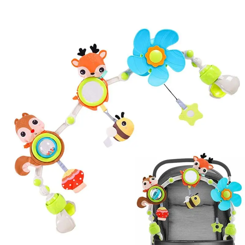 

Stroller Arch Toy Adjustable Deer Car Seat Toy Stroller Toys Wind Chime Car Seat Crib Stroller Windmill Toys For Newborn Boys