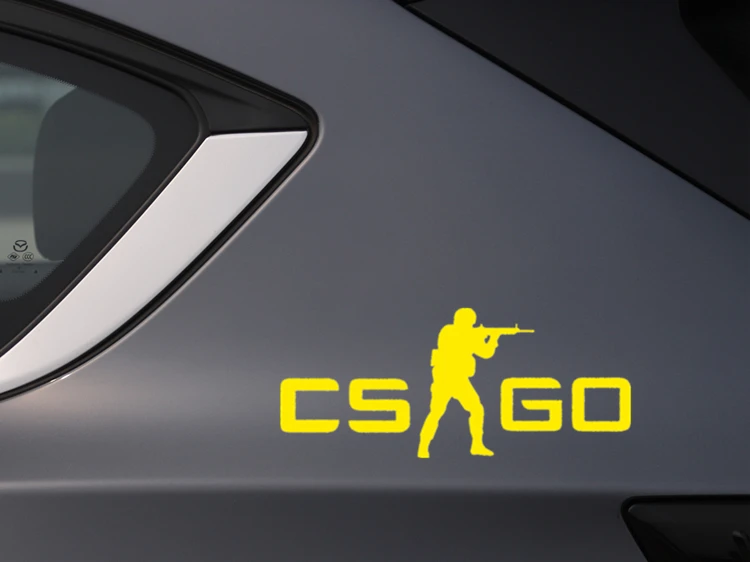 Наклейки на автомобиль Counter Strike CS GO, светоотражающие наклейки для лобового стекла, бампера, багажника, мотоциклов, компьютерного корпуса CIVIC D2 (art.: 3920ccb280508) - 3920ccb280508