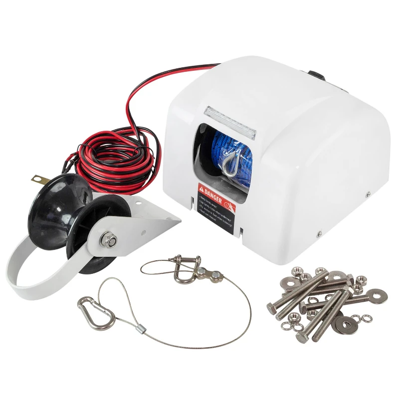 

FOR Big Water 45 Electric Anchor Winch Saltwater Boat Winch Wireless Remote Control