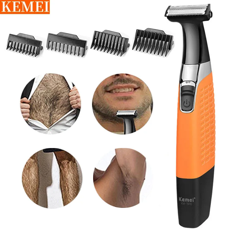Бритва Kemei Мужская аккумуляторная для бритья бороды, бакенбард, бровей от AliExpress WW