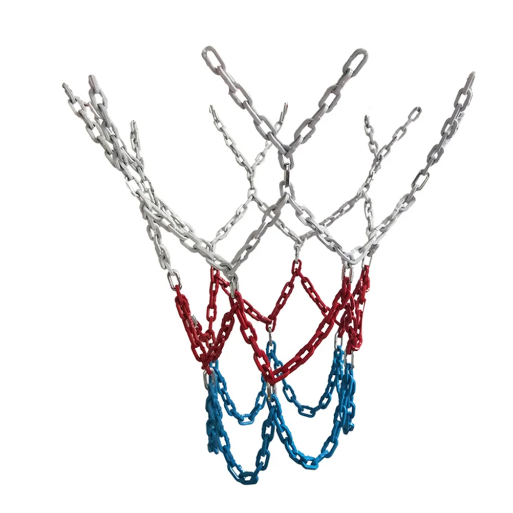 

Basketball Net Replacement Hoop Chain Ring Outdoor Steel Metal All Nets Replace Pool Mesh Rim Duty Heavy Sports Accessories