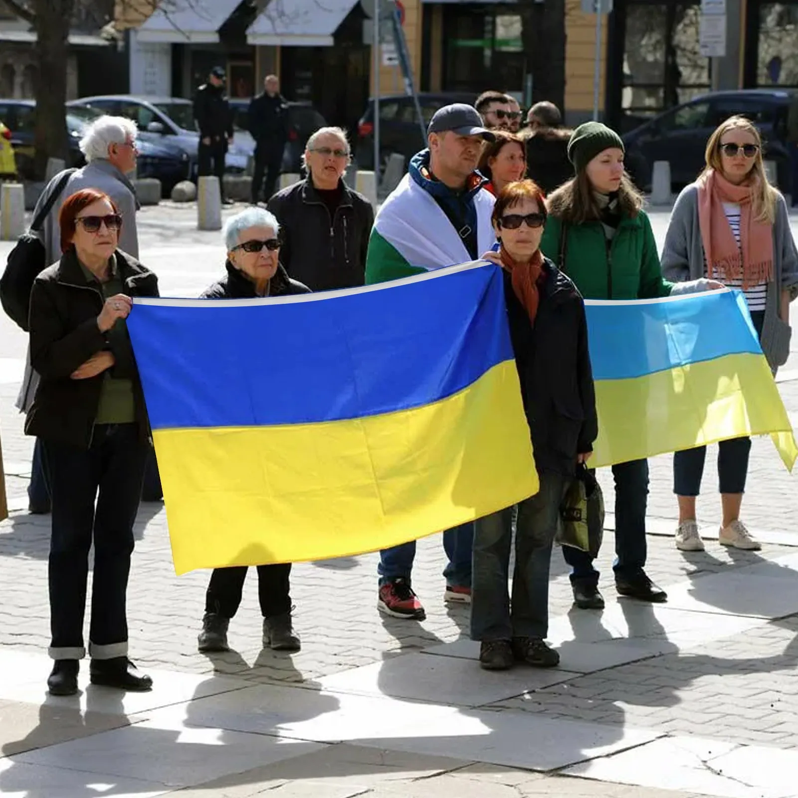 

3x5ft Ukrainian Flags Banner Polyester Flags Outdoor Indoor Decoration Flag Double Stitched Polyester With Brass Grommets A40