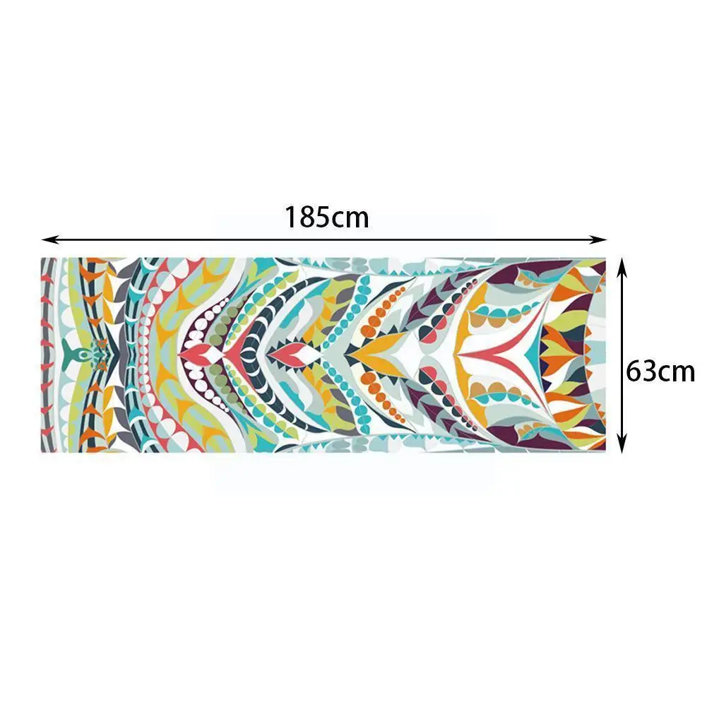 

Hot 1pcs 63*185cm Yoga Mat Printed Yoga Towel Non Slip Exercise Supplies Fitness Workout Mat Cover For Pilates Yoga Blanket L0j1