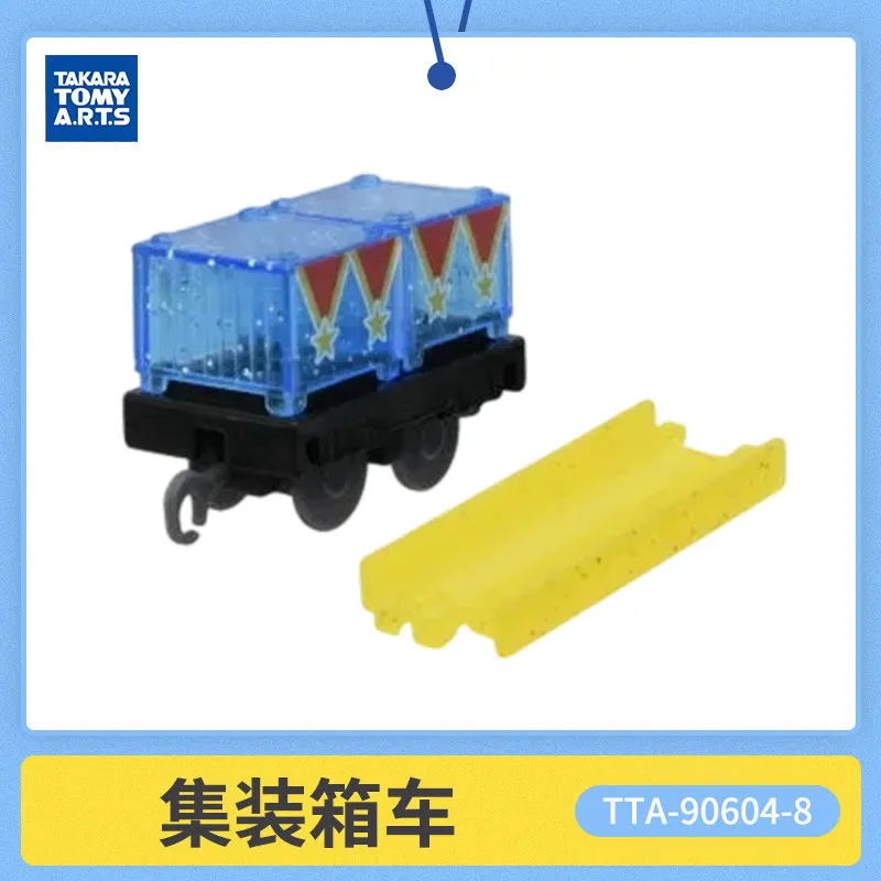 Коллекционная мини-игрушка Takara Tomy Gashapon: Томас и друзья, заводной поезд с прозрачной железной дорогой, украшение для рабочего стола (art.: 3920db7300823) - 3920db7300823