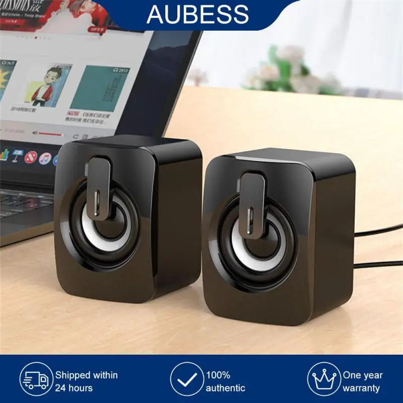 

Pc Sound Box Wired Microphone Mini Speaker Multimedia Portable Small Speaker For Caixa De Som Subwoofer Hifi Stereo Universal