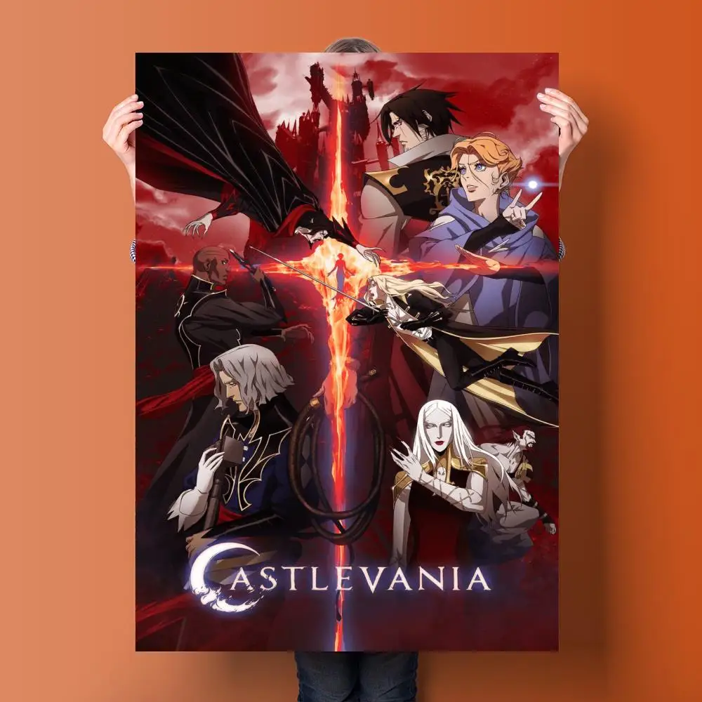 Декоративные холщовые постеры castlevania для видеоигр декор комнаты бара кафе