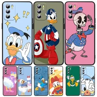 good looking donald duck phone case for oppo a5 a9 a12 a16 a16s a52 a53s a53 a54s a55 a72 a73 a74 a76 a94 2018 2020 black luxury