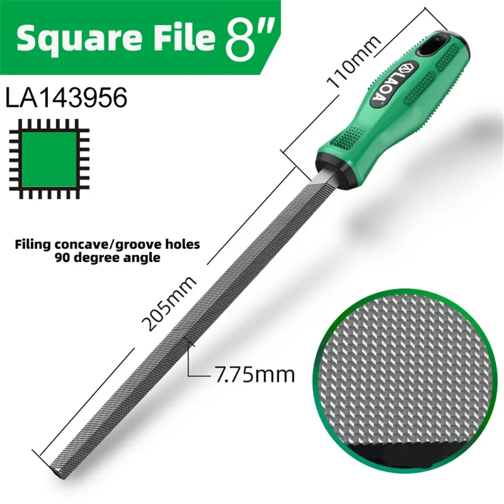 

Набор алмазных напильников LAOA — треугольные, плоские, полукруглые и квадратные инструменты для металла, фрезерования и резьбы, прочный дизайн