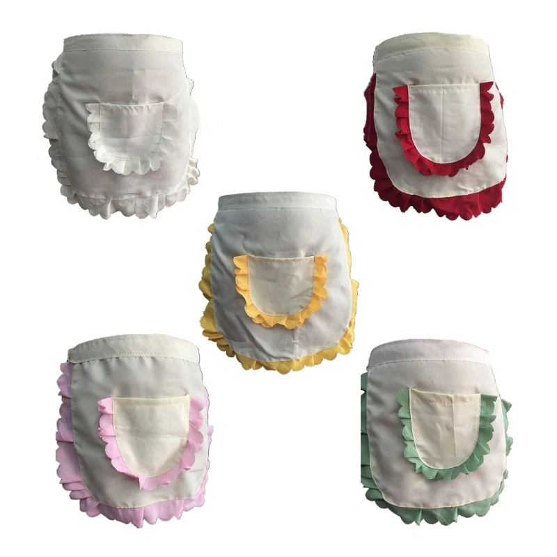 Фартук с рюшами фартук горничной костюм для девочки тематический вечерние пищи