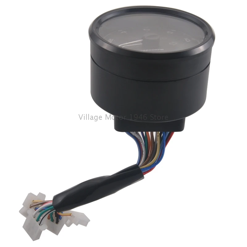 Мотоциклетный ЖК-цифровой тахометр спидометр одометр водонепроницаемый