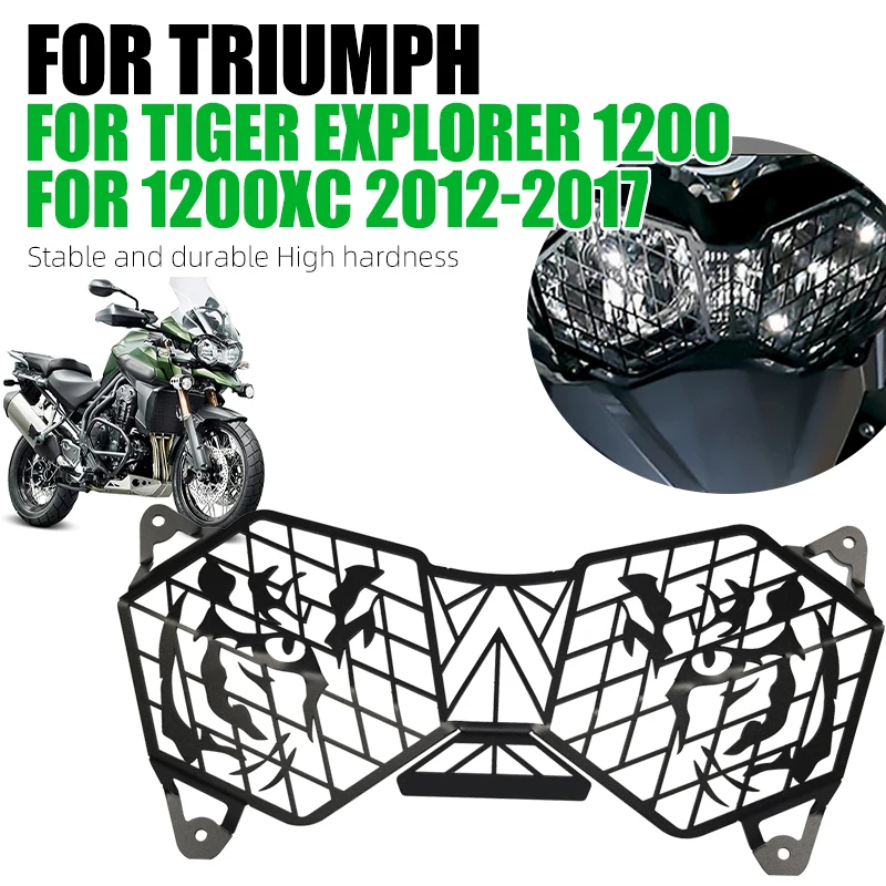 

Аксессуары для мотоциклов TRIUMPH TIGER 1200 EXPLORER TIGER 1200 XC 1200XC, защитная решетка для фар, защитная крышка