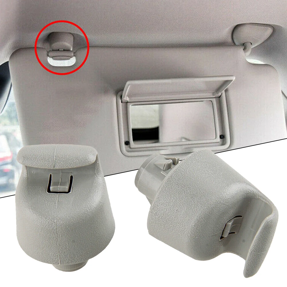 

2pcs Car Grey Sun Visor Retainer Clips Holder For Mazda 3 BK 5 CR 6 GG1 CX-7 CX-9 TB RX-8 MPV Sun Visor Clip Holder Hook Bracket