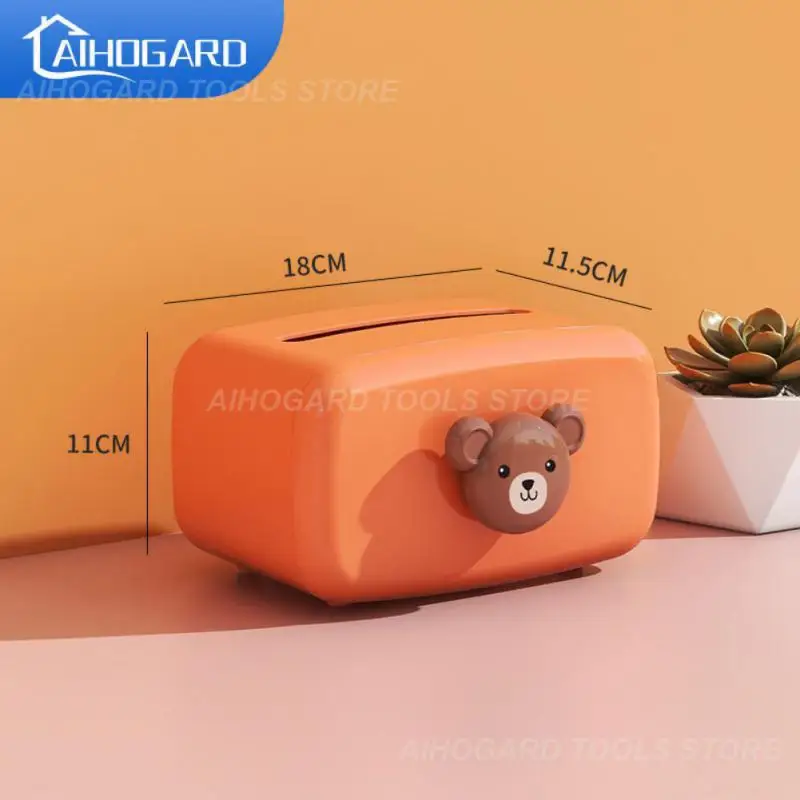 

Paper Drawer Cartoon Cute Storage Box Creative Household Living Room Paper Towel Basket 2023 Tissue Box Simple And Extravagant