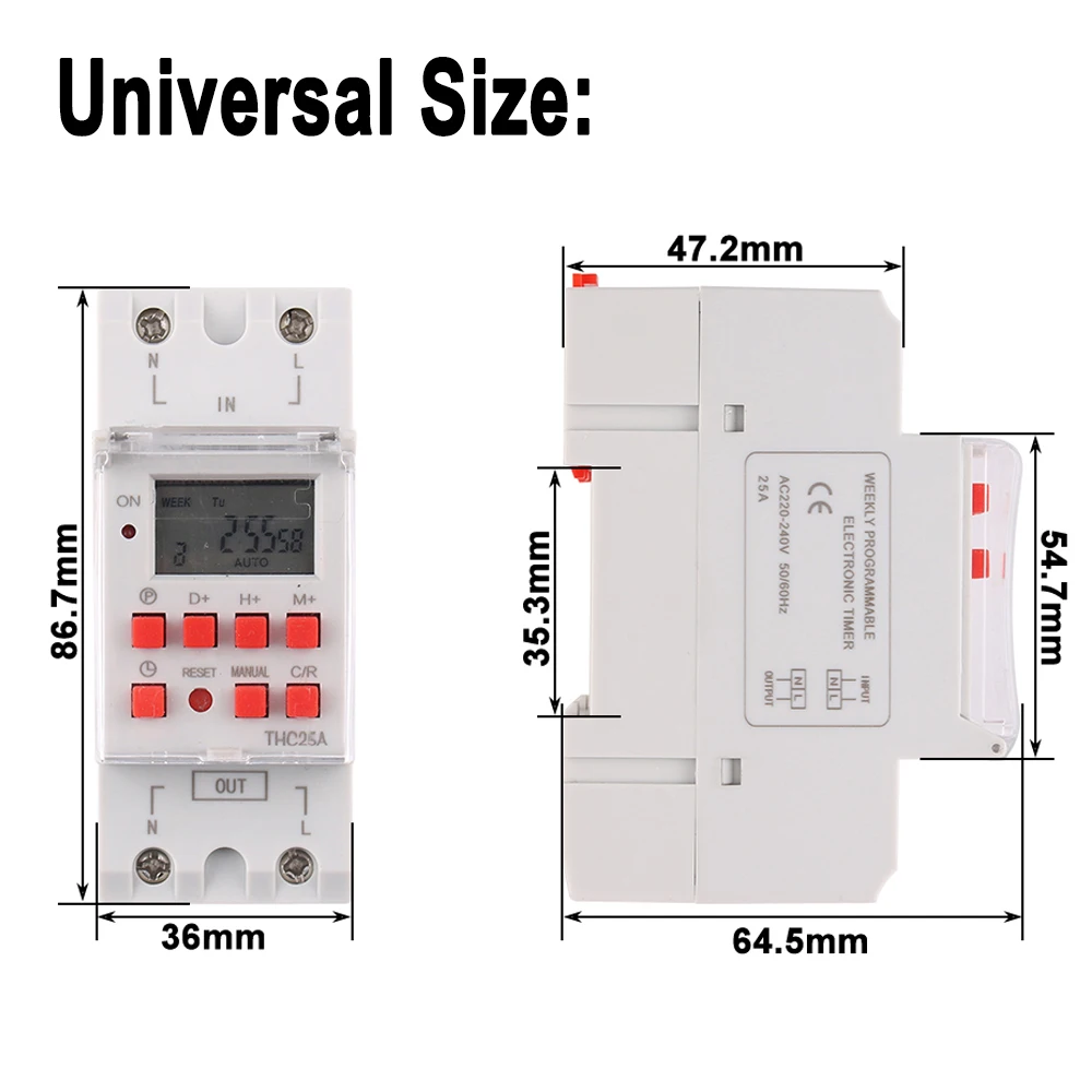 Таймер Цифровой Программируемый на неделю 220 В 230 12 переменного тока