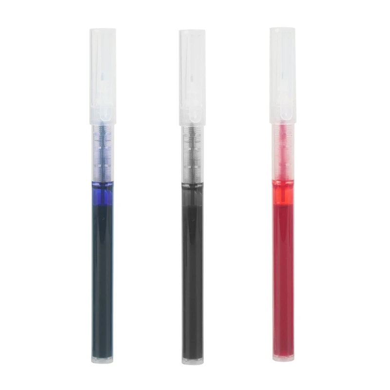 

Pack of 10 Drawing Gel Pen Rolling Ink Pen Rollerball Pen Visible Pen Tube 3 Colors Optional for Student Children School U4LD