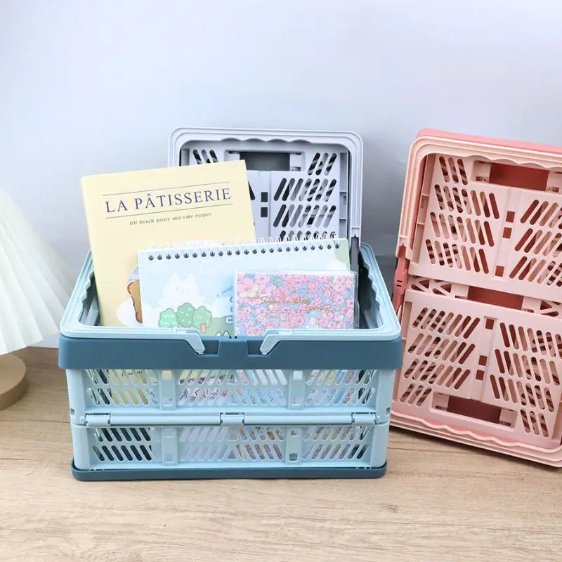 Портативная складная корзина для пикника пластиковый каркас с ручкой хранения